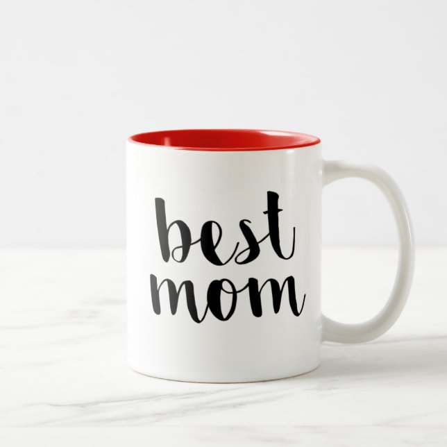 Best Mom Two-Tone Coffee Mug (Right)