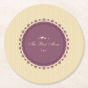 Best Mom Vintage Mother's Day Coaster