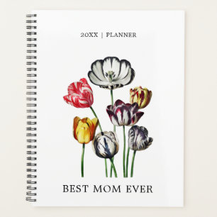 Best Mom Vintage Tulip  Planner