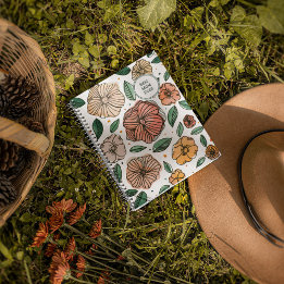 Best mom vintage watercolor and ink flowers notebook