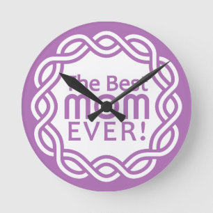 BEST MOM wall clock