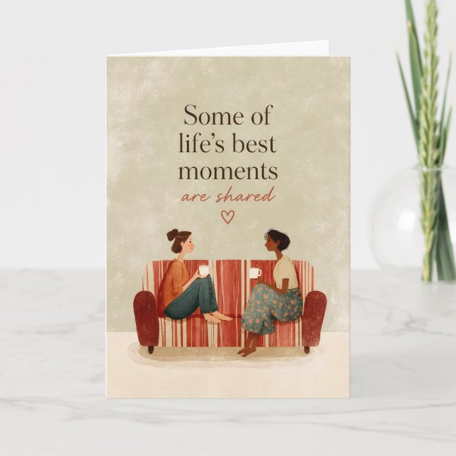 Best Moments Are Shared Quote Card (Front)