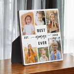 Best Momma Ever - Mother's Day Photo Collage Plaque<br><div class="desc">Celebrate your momma with the "Best Momma Ever" Mother's Day Photo Collage Plaque. This personalized plaque features a beautifully arranged collage of cherished photos, capturing special moments and memories. The heartfelt message "Best Momma Ever" adds a loving touch. Crafted from high-quality materials with a sleek finish, it's perfect for displaying...</div>