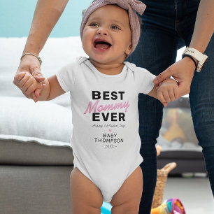Best Mommy Ever First Mother's Day Baby Bodysuit