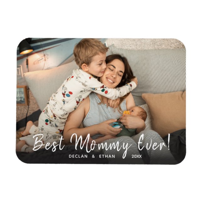 Best Mommy Ever Flexible Photo Magnet (Horizontal)