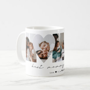 Best Mommy Ever Modern Photo Collage Mother's Day Coffee Mug