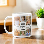Best Mommy Ever - Mother's Day Photo Collage Coffee Mug<br><div class="desc">Celebrate your mommy with the "Best Mommy Ever" Mother's Day Photo Collage Coffee Mug. This personalized mug features a beautifully arranged collage of cherished photos, capturing special moments and memories. The heartfelt message "Best Mommy Ever" adds a loving touch. Crafted from high-quality ceramic, it’s both microwave and dishwasher safe, ensuring...</div>