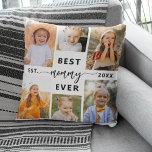 Best Mommy Ever - Mother's Day Photo Collage Throw Pillow<br><div class="desc">Celebrate your mommy with the "Best Mommy Ever" Mother's Day Photo Collage Throw Pillow. This personalized pillow features a beautifully arranged collage of cherished photos, capturing special moments and memories. The heartfelt message "Best Mommy Ever" adds a loving touch. Made from high-quality, soft, and durable fabric, it offers both comfort...</div>
