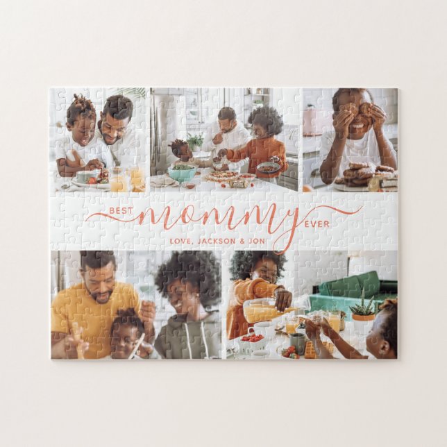 Best Mommy Ever Photo Collage Mother's Day Gift  Jigsaw Puzzle (Horizontal)