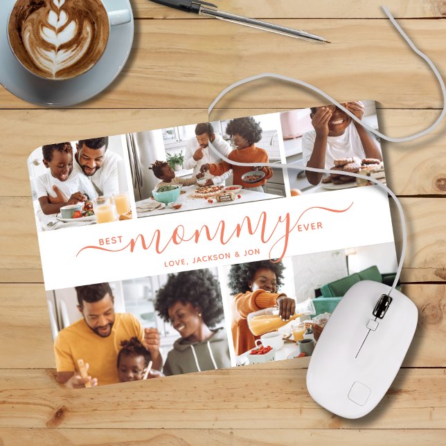 Best Mommy Ever Photo Collage Mother's Day Gift Mouse Pad (Creator Uploaded)