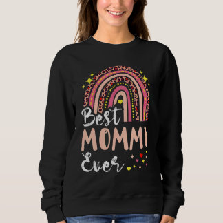 Best Mommy Ever Pink Leopard Mom Funny Mother S Sweatshirt