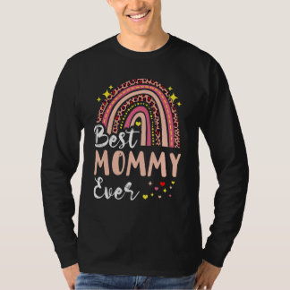 Best Mommy Ever Pink Leopard Mom Funny Mother S T-Shirt