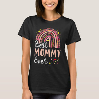 Best Mommy Ever   Pink Leopard Mom Funny Mother S  T-Shirt