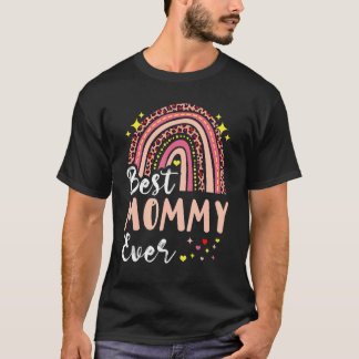 Best Mommy Ever Pink Leopard Mom Funny Mother S T-Shirt