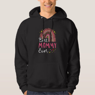 Best Mommy Ever  Pink Leopard Mom Funny Mother's D Hoodie