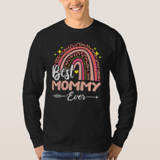 Best Mommy Ever Rainbow Leopard Plaid Mother's Day T-Shirt