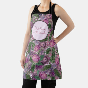 Best Mommy Full of Flower Personalized Apron