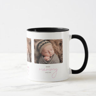 Best Mommy Since Year Photo Script Font Heart Mug