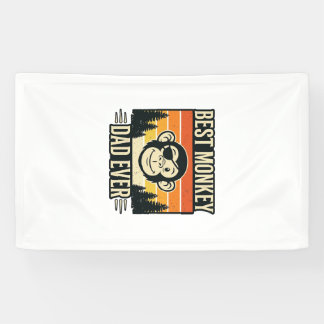 Best Monkey Dad Ever Vintage Monkey Father Shirt_1 Banner