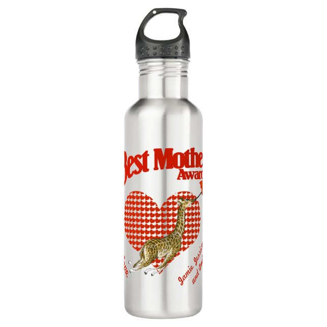 Best Mother Award Keepsake 710 Ml Water Bottle (Front)
