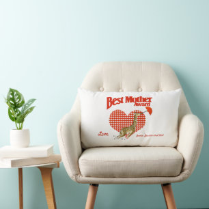 Best Mother Award Keepsake Lumbar Pillow