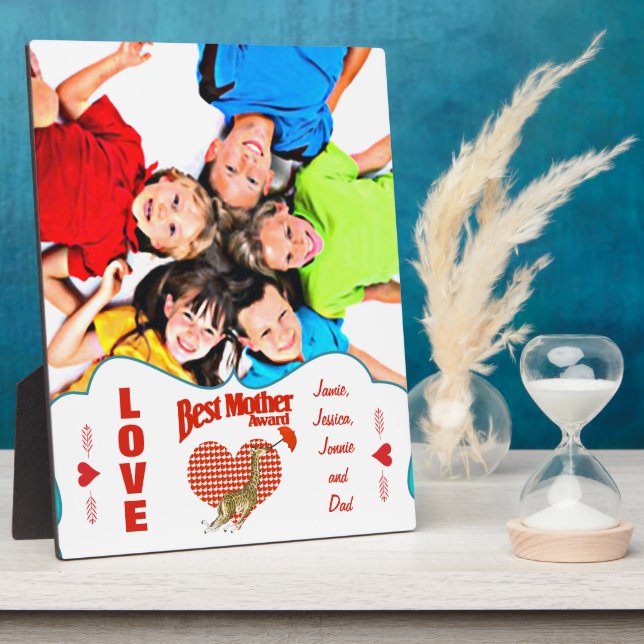 Best Mother Award Keepsake Plaque (Side)