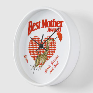Best Mother Award Keepsake Wall Clock