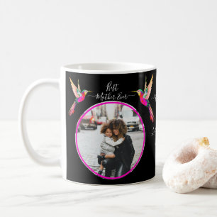 Best Mother Ever! Family Photo Hummingbird Coffee Mug