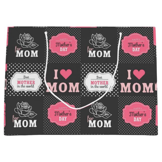 Best Mother Ever Large Gift Bag (Front)