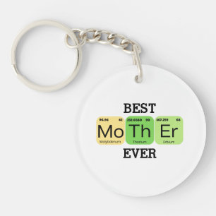 Best Mother Ever Periodic Table Keychain