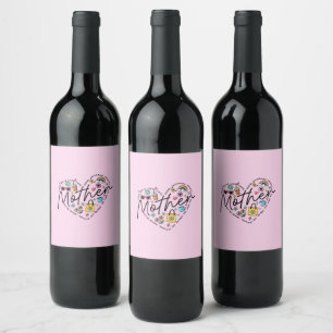 Best Mother Ever Wine Label