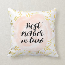 Best Mother in law gift pillow