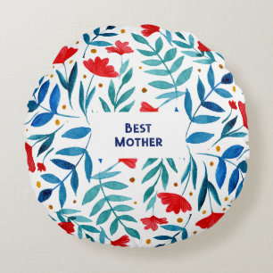 Best mother Magical Garden Mother's Day Round Pillow