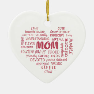 Best Mother qualities and mom characteristics Invi Ceramic Ornament