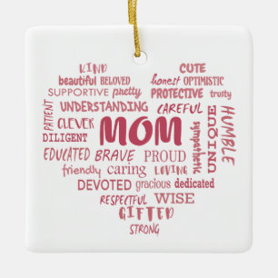Best Mother qualities and mom characteristics Invi Ceramic Ornament