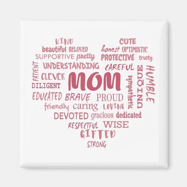 Best Mother qualities and mom characteristics Invi Magnet (Front)