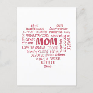 Best Mother qualities and mom characteristics Invi Postcard