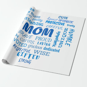Best Mother qualities and mom characteristics Invi Wrapping Paper