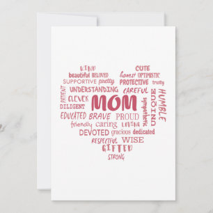 Best Mother qualities and mom characteristics Invitation