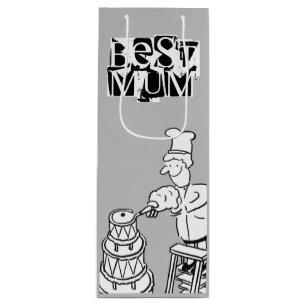 Best Mum Cake Maker Decorating Giant Cake Wine Gift Bag