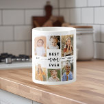 Best Mum Ever - Mother's Day Photo Collage Coffee Mug<br><div class="desc">Celebrate your mum with the "Best Mum Ever" Mother's Day Photo Collage Coffee Mug. This personalized mug features a beautifully arranged collage of cherished photos, capturing special moments and memories. The heartfelt message "Best Mum Ever" adds a loving touch. Crafted from high-quality ceramic, it is both microwave and dishwasher safe,...</div>