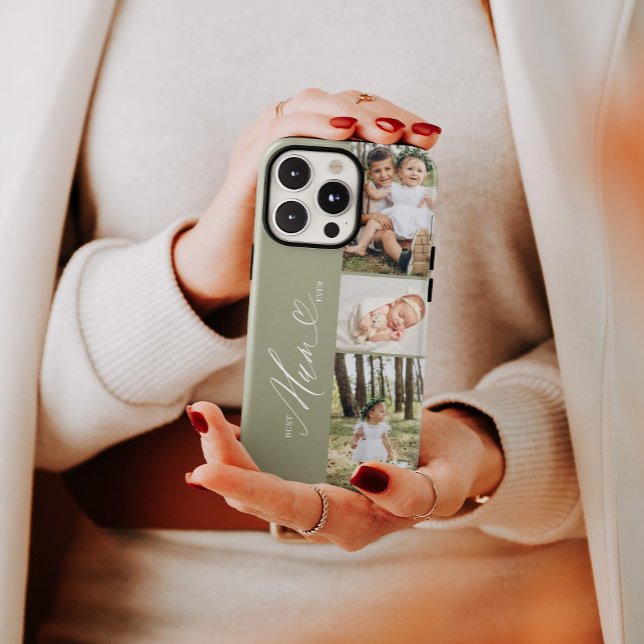 Best Mum Ever Script Mother's Day 3 Photo Collage Case-Mate iPhone Case (Best Mum Ever Script Mother's Day 3 Photo Collage Case-Mate iPhone Case)
