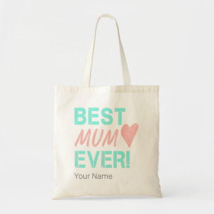 Best Mum Ever Vintage Mom Heart For Mother's Day Tote Bag