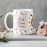 Best Mum Ever Wildflower Photo Mother's Day Mug