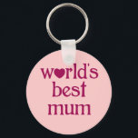 Best Mum Keychain<br><div class="desc">World's best mum</div>