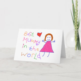 Best Mummy in World Holiday Card