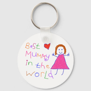 Best Mummy in World Keychain