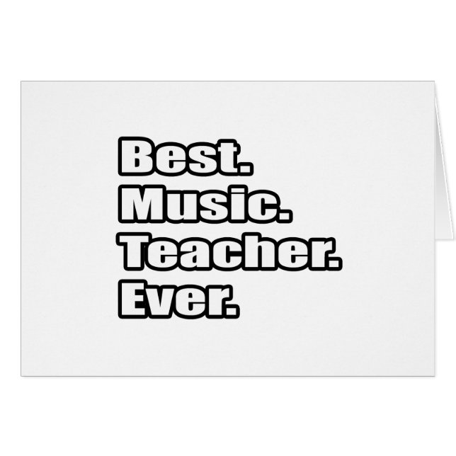 Best Music Teacher Ever (Front Horizontal)