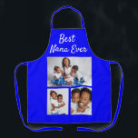 Best Nana Ever Custom Photo Collage Template Apron<br><div class="desc">A great grandmother gift. Let her know she's the best and include three family photos that she will treasure and love showing off. Change the text and the photos in just a few minutes. Super thoughtful for her birthday or a Christmas gift.</div>