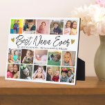 Best Nana Ever Grandchildren 15 Photo Collage   Plaque<br><div class="desc">Best Nana Ever Grandkids 15 Photo Collage Plaque -- Create your own multi picture frame for grandma with 15 of your favourite photos of grandchildren. Add a custom love you message with grandkids names. Makes a treasured keepsake gift for grandmother for birthday, mother's day, grandparents day and other special days....</div>